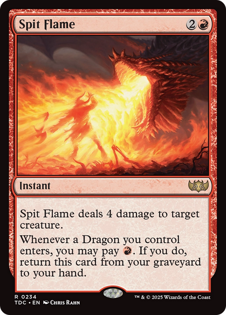 Spit Flame [Tarkir: Dragonstorm Commander] | Gear Gaming Bentonville