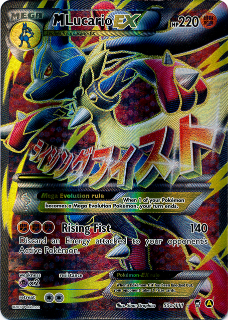 M Lucario EX (55a/124) (Alternate Art Promo) [XY: Furious Fists] | Gear Gaming Bentonville