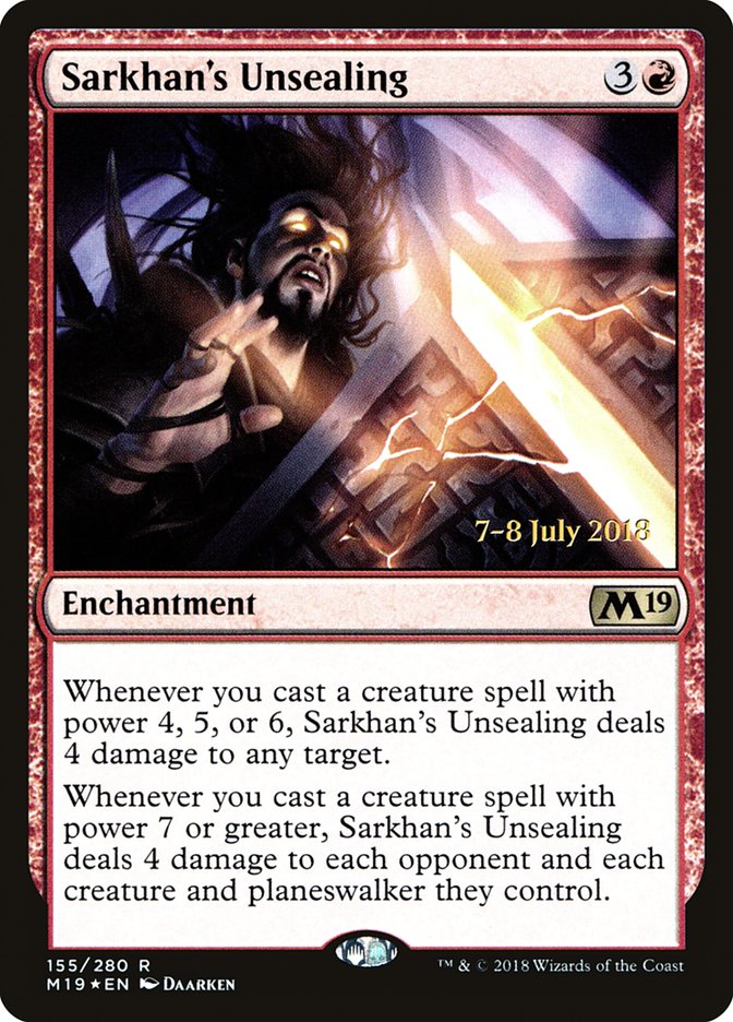 Sarkhan's Unsealing [Core Set 2019 Prerelease Promos] | Gear Gaming Bentonville