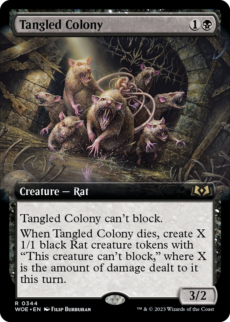 Tangled Colony (Extended Art) [Wilds of Eldraine] | Gear Gaming Bentonville