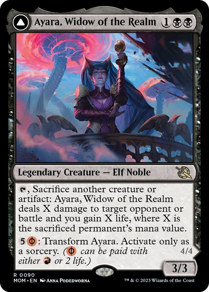 Ayara, Widow of the Realm // Ayara, Furnace Queen [March of the Machine] | Gear Gaming Bentonville