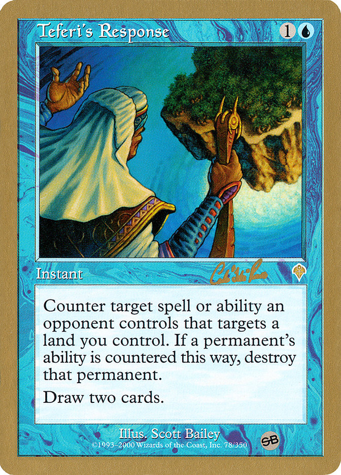 Teferi's Response (Carlos Romao) (SB) [World Championship Decks 2002] | Gear Gaming Bentonville