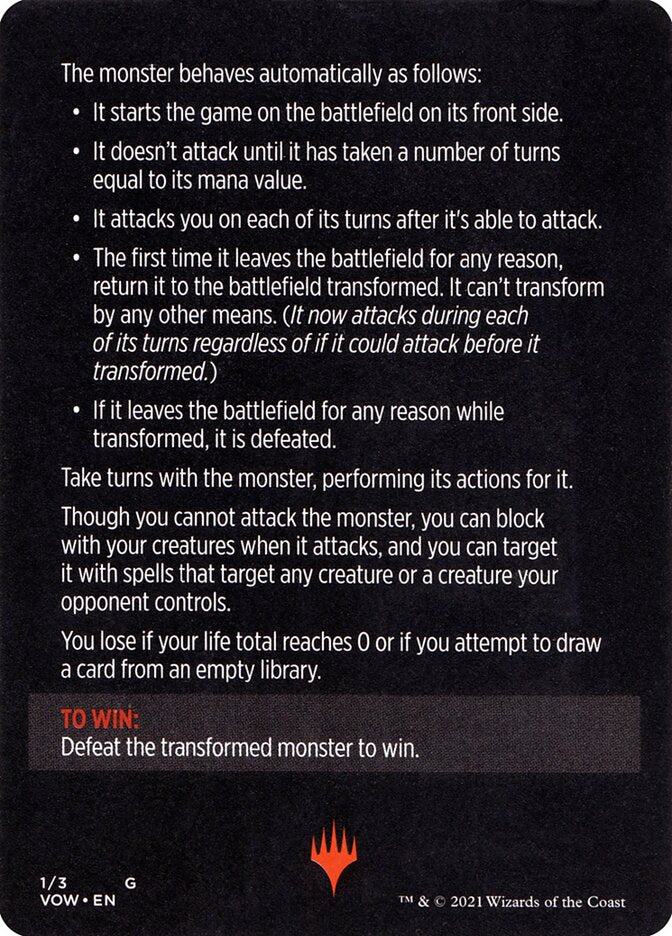 Monster of The Week (Magic Minigame) [Innistrad: Crimson Vow Minigame] | Gear Gaming Bentonville