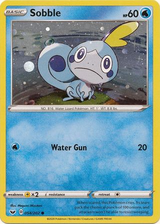 Sobble (054/202) (Cosmos Holo) [Sword & Shield: Base Set] | Gear Gaming Bentonville