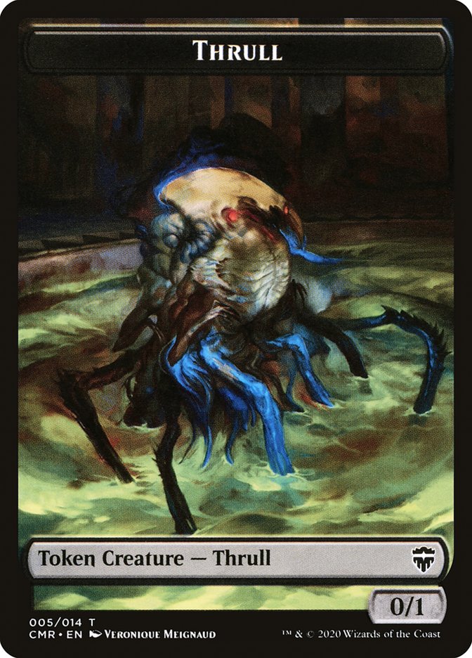 Elf Warrior // Thrull Double-Sided Token [Commander Legends Tokens] | Gear Gaming Bentonville