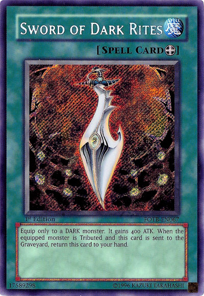 Sword of Dark Rites [FOTB-EN067] Secret Rare | Gear Gaming Bentonville