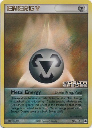 Metal Energy (107/113) (Stamped) [EX: Delta Species] | Gear Gaming Bentonville