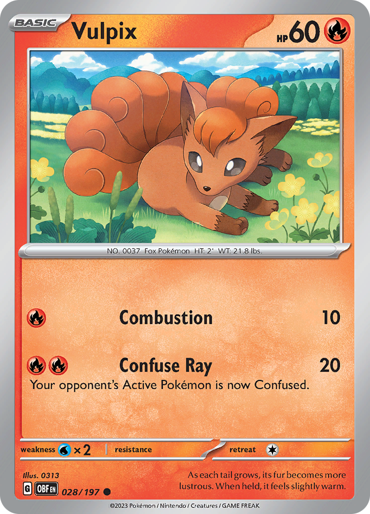 Vulpix (028/197) [Scarlet & Violet: Obsidian Flames] | Gear Gaming Bentonville