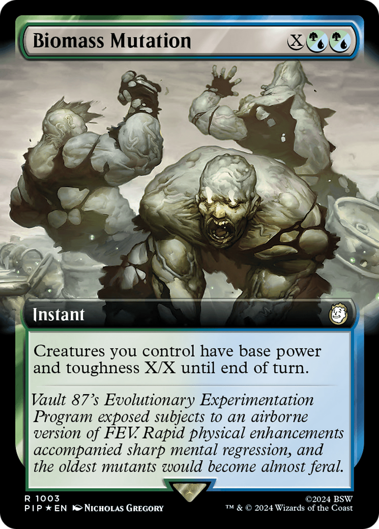Biomass Mutation (Extended Art) (Surge Foil) [Fallout] | Gear Gaming Bentonville