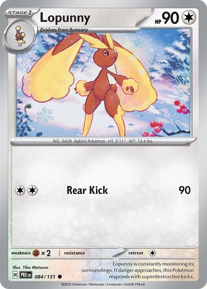 Lopunny (084/131) [Scarlet & Violet: Prismatic Evolutions] | Gear Gaming Bentonville