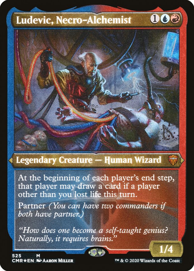 Ludevic, Necro-Alchemist (Etched) [Commander Legends] | Gear Gaming Bentonville