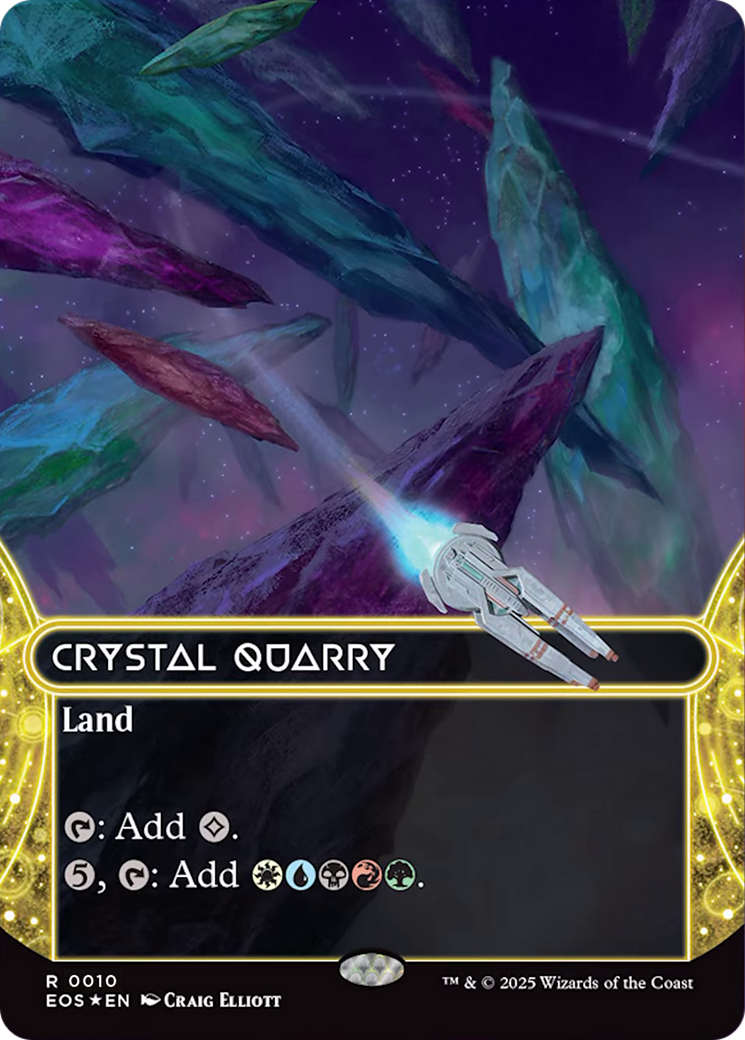 Crystal Quarry (0010) (Borderless) [Edge of Eternities: Stellar Sights] | Gear Gaming Bentonville