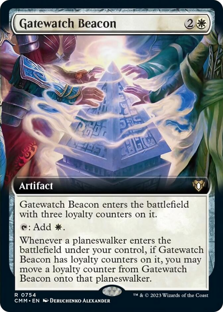 Gatewatch Beacon (Extended Art) [Commander Masters] | Gear Gaming Bentonville