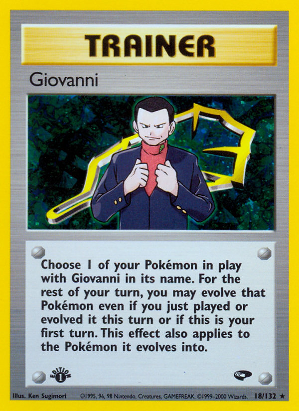 Giovanni (18/132) [Gym Challenge 1st Edition] | Gear Gaming Bentonville