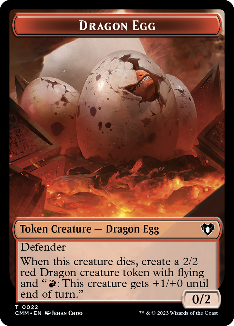 Dragon Egg Token [Commander Masters Tokens] | Gear Gaming Bentonville