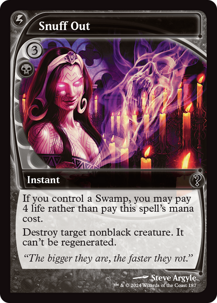 Snuff Out (Future Sight) [Mystery Booster 2] | Gear Gaming Bentonville