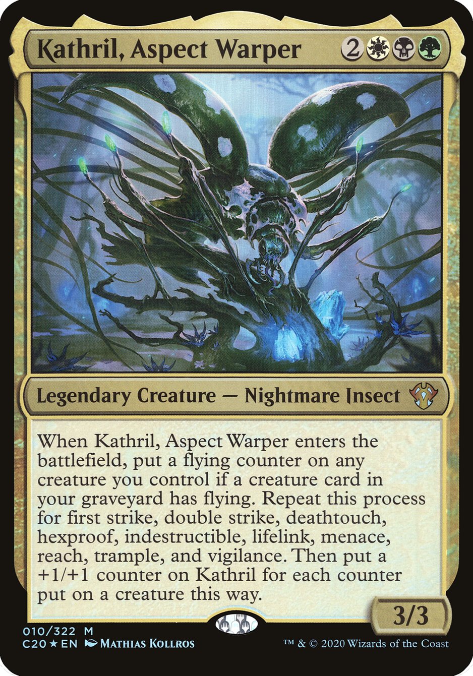 Kathril, Aspect Warper (Oversized) [Commander 2020 Oversized] | Gear Gaming Bentonville