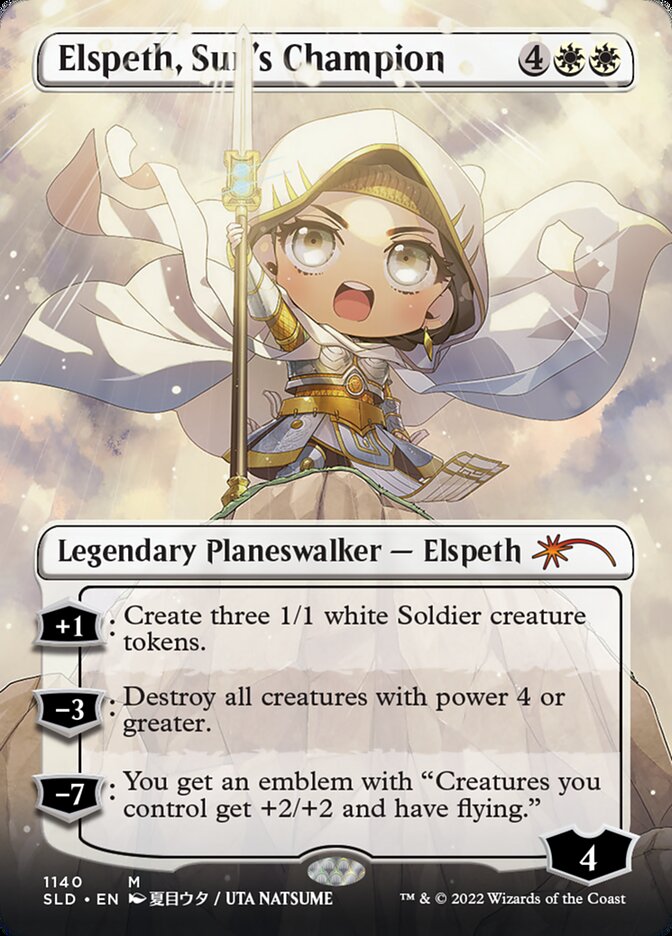 Elspeth, Sun's Champion (Borderless) (1140) [Secret Lair Drop Series] | Gear Gaming Bentonville