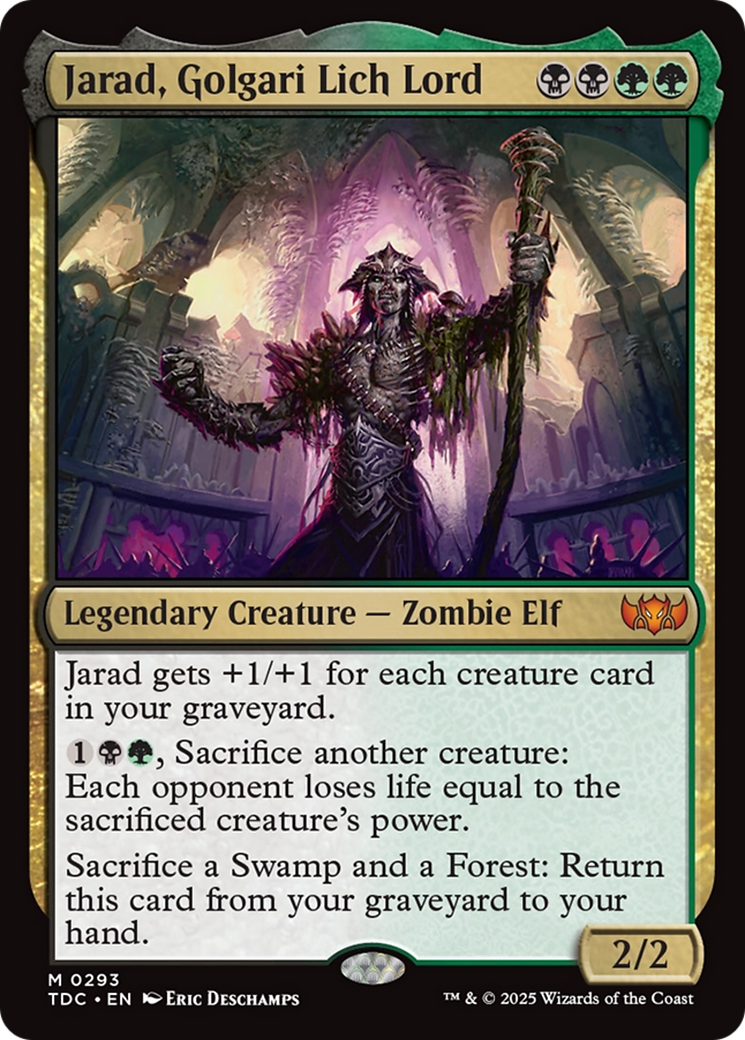 Jarad, Golgari Lich Lord [Tarkir: Dragonstorm Commander] | Gear Gaming Bentonville