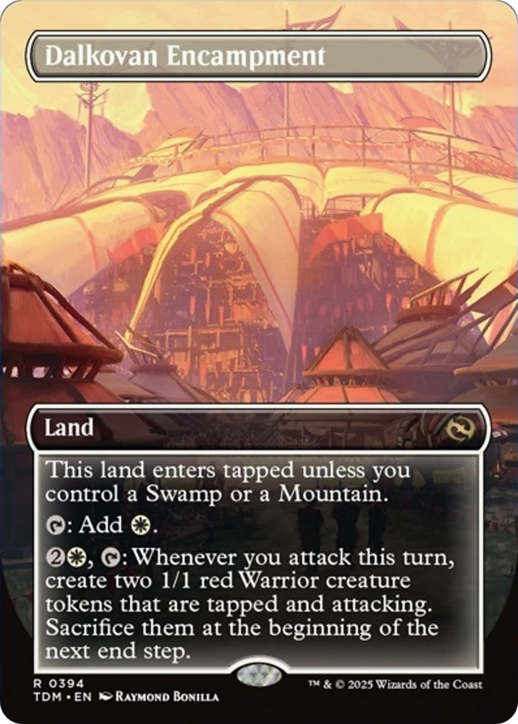 Dalkovan Encampment (Borderless) [Tarkir: Dragonstorm] | Gear Gaming Bentonville