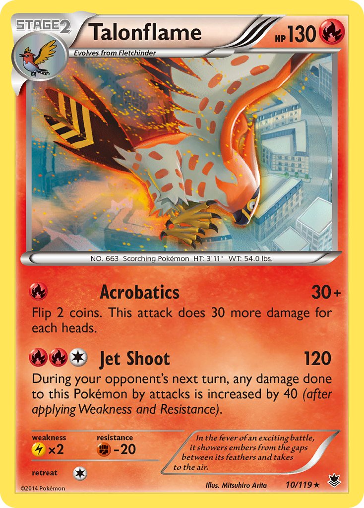 Talonflame (10/119) (Theme Deck Exclusive) [XY: Phantom Forces] | Gear Gaming Bentonville