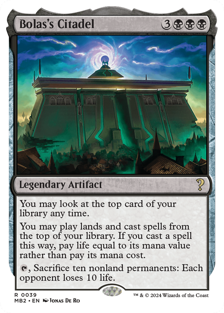 Bolas's Citadel (White Border) [Mystery Booster 2] | Gear Gaming Bentonville