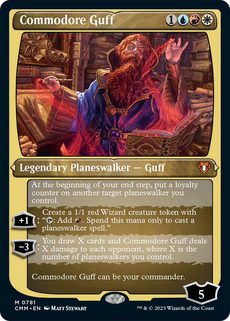 Commodore Guff (Display Commander) (Foil Etched) [Commander Masters] | Gear Gaming Bentonville