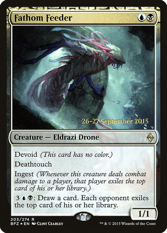 Fathom Feeder [Battle for Zendikar Prerelease Promos] | Gear Gaming Bentonville
