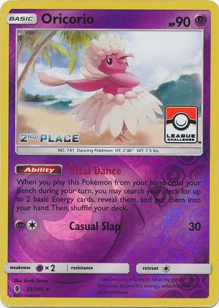 Oricorio (55/145) (League Promo 2nd Place) [Sun & Moon: Guardians Rising] | Gear Gaming Bentonville