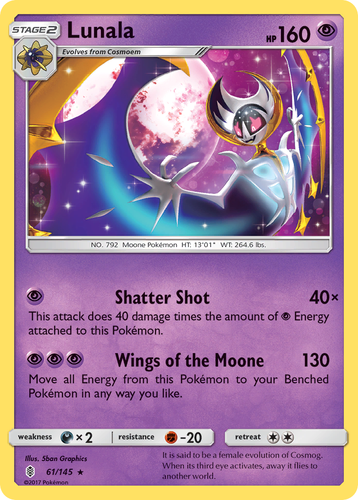 Lunala (61/145) [Sun & Moon: Guardians Rising] | Gear Gaming Bentonville