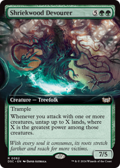 Shriekwood Devourer (Extended Art) [Duskmourn: House of Horror Commander] | Gear Gaming Bentonville