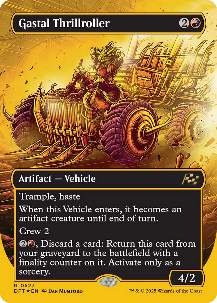 Gastal Thrillroller (Borderless) (First-Place Foil) [Aetherdrift] | Gear Gaming Bentonville