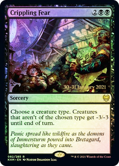 Crippling Fear [Kaldheim Prerelease Promos] | Gear Gaming Bentonville