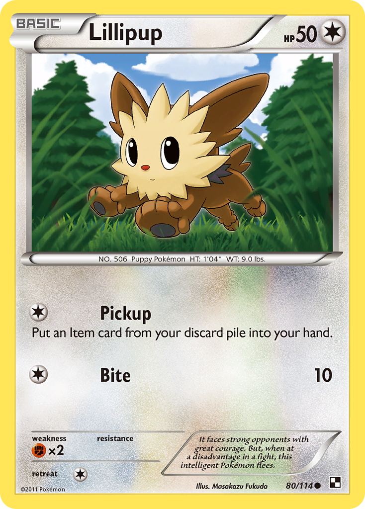 Lillipup (80/114) [Black & White: Base Set] | Gear Gaming Bentonville