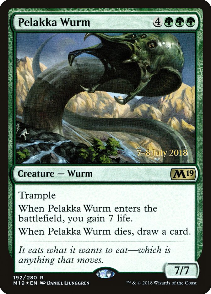 Pelakka Wurm [Core Set 2019 Prerelease Promos] | Gear Gaming Bentonville