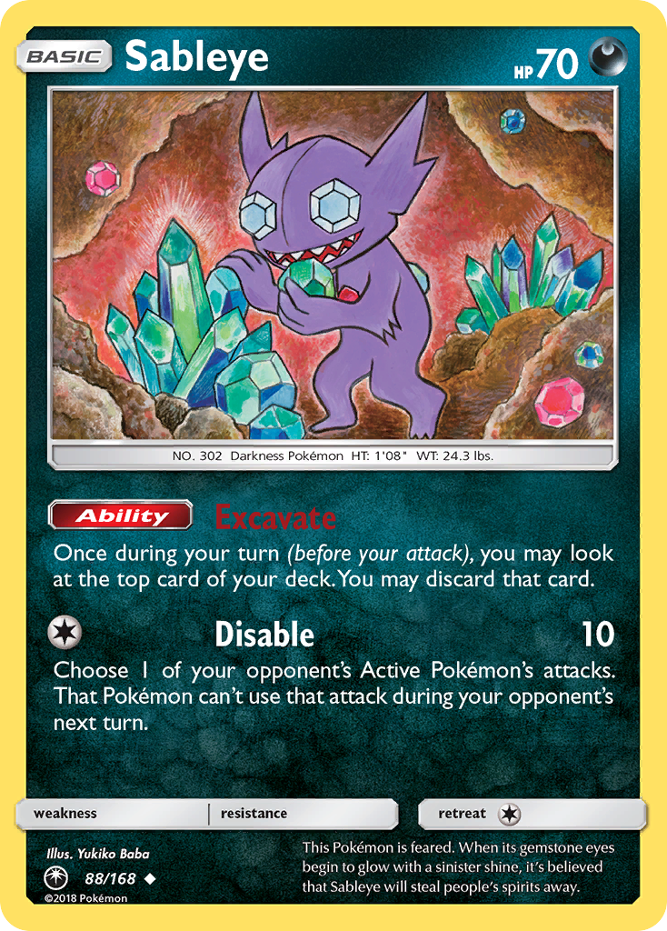 Sableye (88/168) [Sun & Moon: Celestial Storm] | Gear Gaming Bentonville