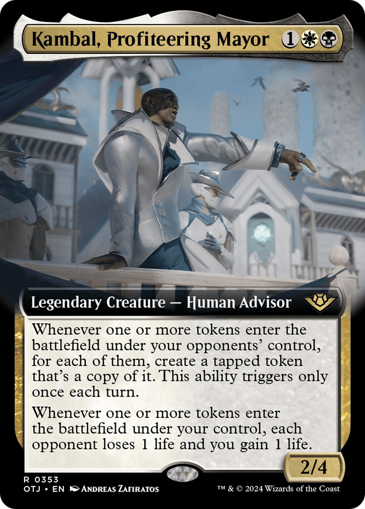 Kambal, Profiteering Mayor (Extended Art) [Outlaws of Thunder Junction] | Gear Gaming Bentonville