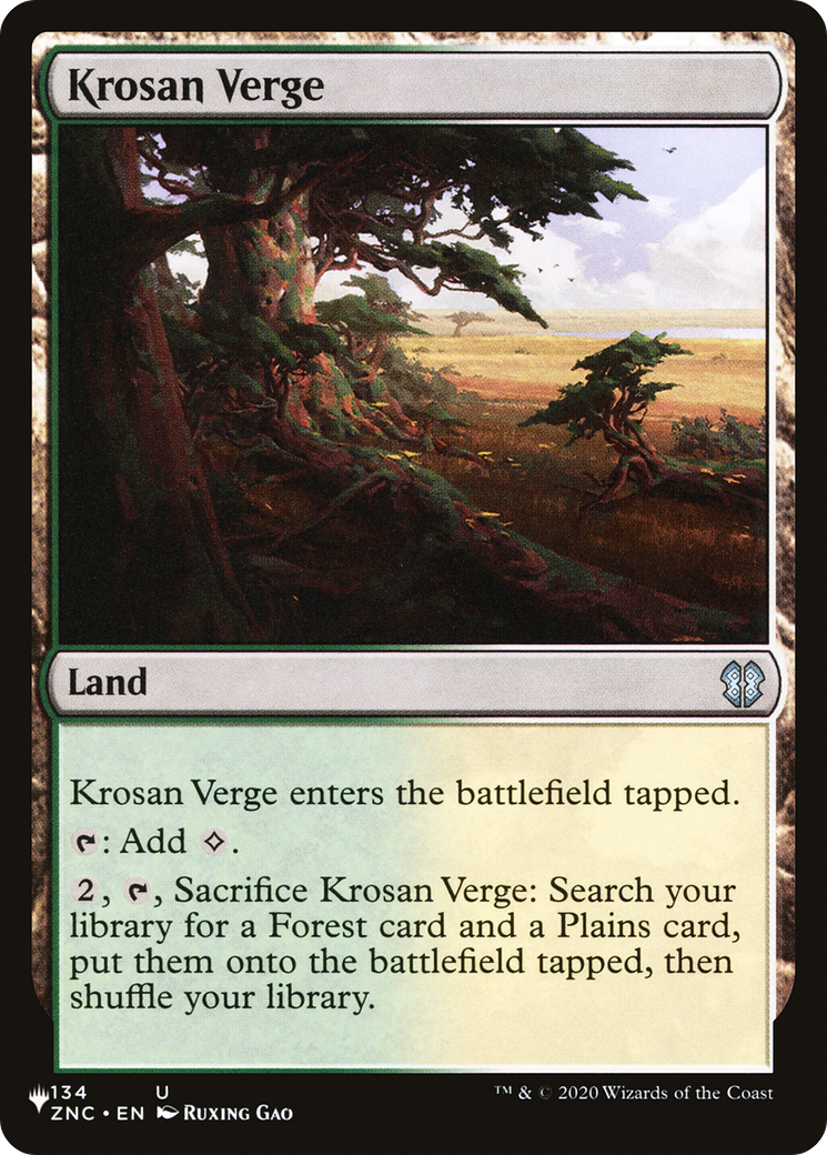 Krosan Verge (ZNC) [The List] | Gear Gaming Bentonville