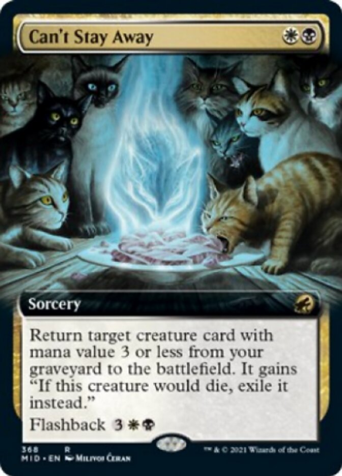 Can't Stay Away (Extended Art) [Innistrad: Midnight Hunt] | Gear Gaming Bentonville
