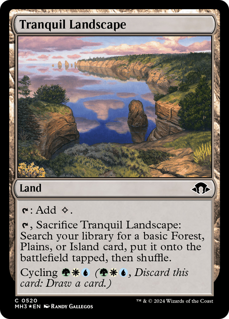 Tranquil Landscape (Ripple Foil) [Modern Horizons 3] | Gear Gaming Bentonville