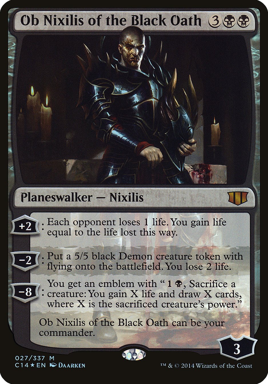 Ob Nixilis of the Black Oath (Oversized) [Commander 2014 Oversized] | Gear Gaming Bentonville