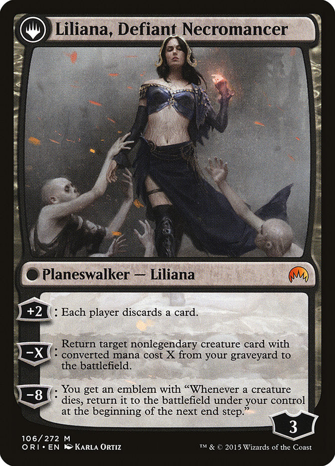 Liliana, Heretical Healer // Liliana, Defiant Necromancer [Magic Origins] | Gear Gaming Bentonville