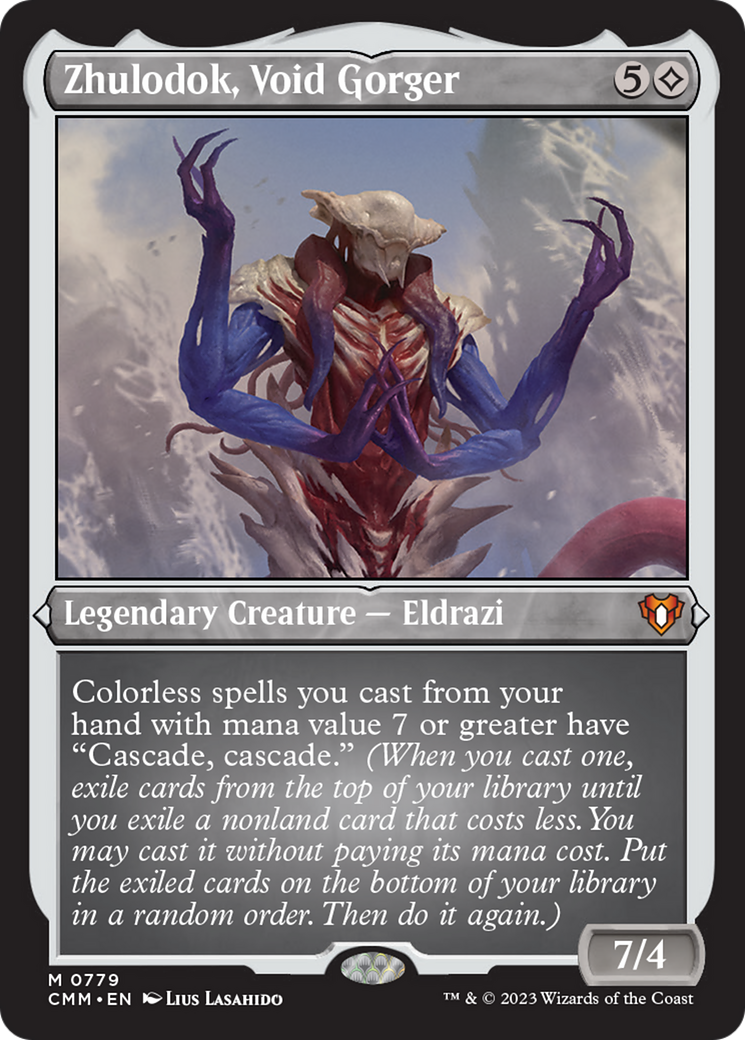 Zhulodok, Void Gorger (Display Commander) (Foil Etched) [Commander Masters] | Gear Gaming Bentonville