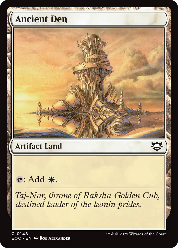 Ancient Den [Edge of Eternities Commander] | Gear Gaming Bentonville