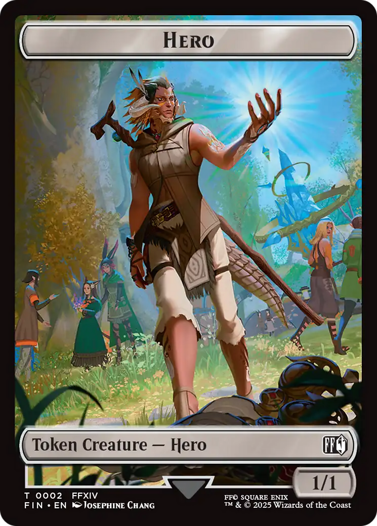 Hero (0002) // Treasure Double-Sided Token [FINAL FANTASY Tokens] | Gear Gaming Bentonville