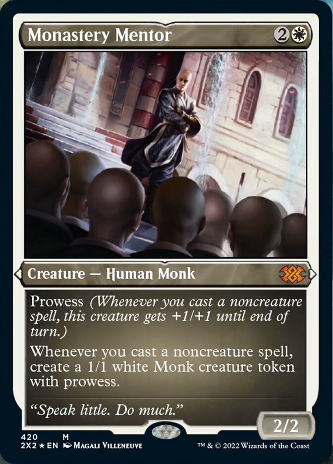 Monastery Mentor (Foil Etched) [Double Masters 2022] | Gear Gaming Bentonville