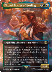 Elrond, Master of Healing (Borderless Alternate Art) [The Lord of the Rings: Tales of Middle-Earth] | Gear Gaming Bentonville