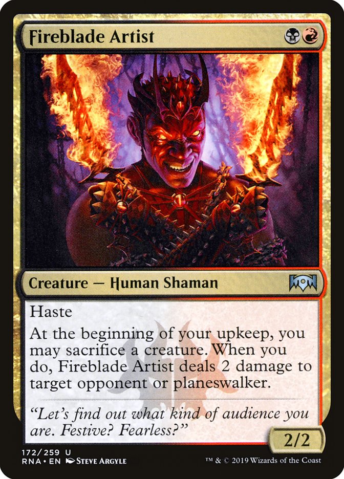 Fireblade Artist [Ravnica Allegiance] | Gear Gaming Bentonville