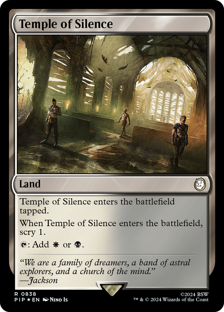 Temple of Silence (Surge Foil) [Fallout] | Gear Gaming Bentonville