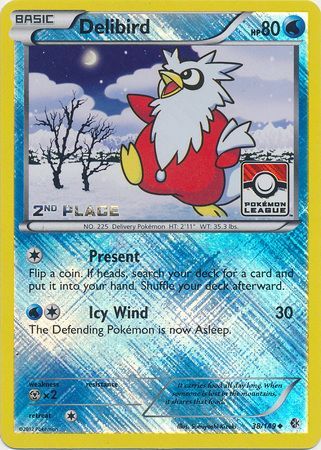 Delibird (38/149) (League Promo 2nd Place) [Black & White: Boundaries Crossed] | Gear Gaming Bentonville